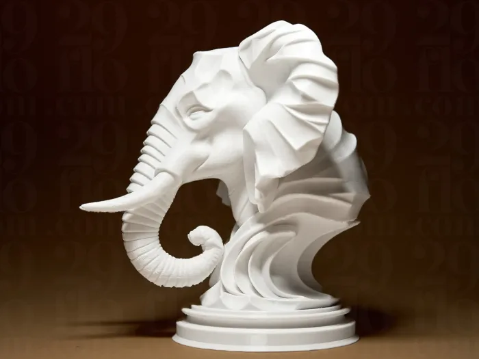 Elegant Elephant Sculpture - Image 2